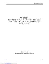 Acrosser Technology AR-B1665 User Manual