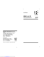 Rishabh Rish Multi 20 User Manual