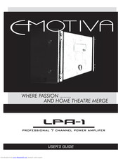 Emotiva LPA-1 User Manual