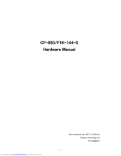 TESSERA CF-850/F1K-144-S Hardware Manual