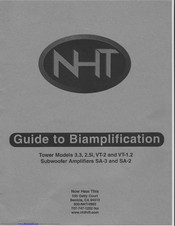 NHT SA-2 Manual To Biamplification
