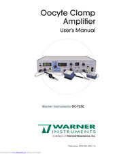 Warner OC-725C User Manual