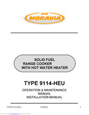 KVS MORAVIA TYPE 9114-HEU Operation & Maintenance Manual