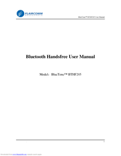 Flaircomm Technologies BlueTone BTHF205 User Manual