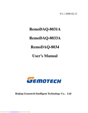Gemotech RemoDAQ-8034 User Manual