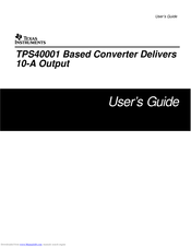 Texas Instruments TPS40001 User Manual