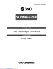SMC Corporation VT315 Operation Manual
