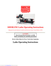 Sherline Products 4410 Operating Instructions Manual