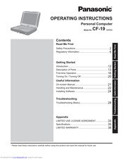 Panasonic CF-195DYAXBM Operating Instructions Manual