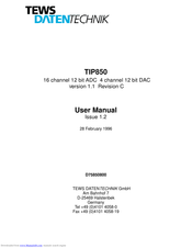 TEWS DATENTECHNIK TIP850 User Manual
