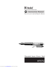 Avdel 07572 Instruction Manual