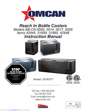 Omcan BB-CN-0017 Instruction Manual