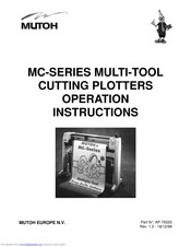 MUTOH MC series Operation Instructions Manual
