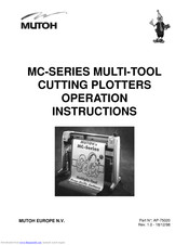 Mutoh MC series Operation Instructions Manual