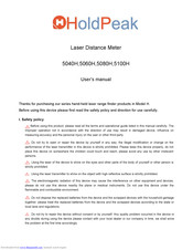 HoldPeak 5080H User Manual