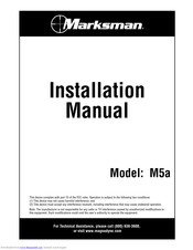 Marksman M5A Installation Manual