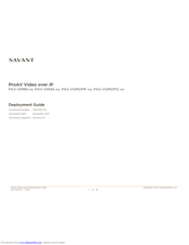Savant PAV-VOMVP1C series Deployment Manual