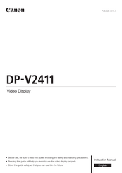 Canon DP-V2411 Instruction Manual
