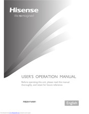 Hisense RIB291F4AW1 User's Operation Manual