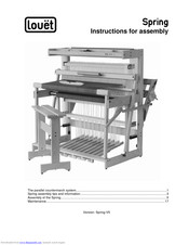Louet Spring Instructions For Assembly