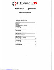 EDT RE357 Instruction Manual