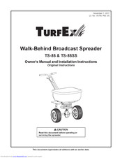 TurfEx TS-85SS Owner's Manual And Installation Instructions