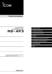 Icom RS-AP3 Instruction Manual