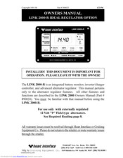 Xantrex LINK 2000-R Owner's Manual