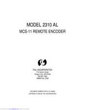 FIAL 2310 AL Manual