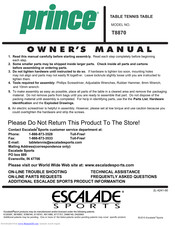 Prince T8870 Owner's Manual