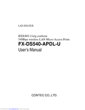 Contec FX-DS540-APDL-U User Manual
