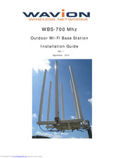 Wavion WBS-700 Installation Manual