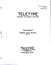 Teletype MODEL 15 Manual