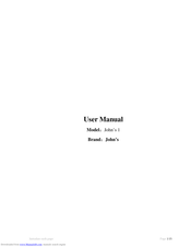 John’s 1 User Manual