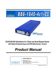 Cobalt Digital Inc BBG-1040-4x1-CS Product Manual