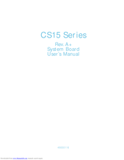 DFI CS15-EN User Manual