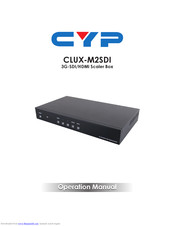 CYP CLUX-M2SDI Operation Manual