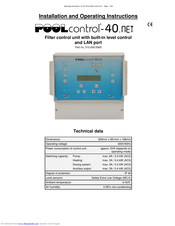 OSF POOLcontrol-40.net Installation And Operating Instructions Manual