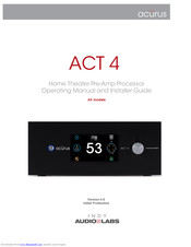Acurus ACT 4 User Manual