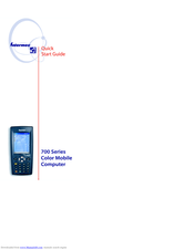 Intermec 700 Series Quick Start Manual