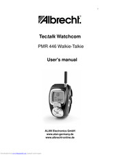 ALAN Electronics Tectalk FM PMR 446 User Manual