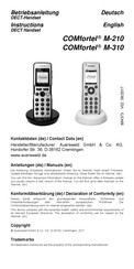 Auerswald Comfortel M-210 Instructions Manual