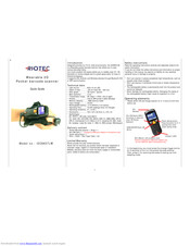 RIOTEC iDC9607LW Quick Manual