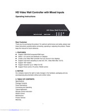 Shunxun SX-VW02 Operating Instructions Manual