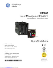 GE Multilin MM200 Quick Start Manual