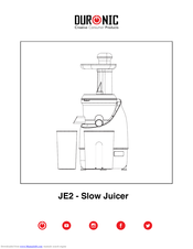 Duronic JE2 Instruction Manual