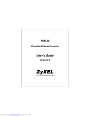 ZyXEL Communications PEC-50 User Manual
