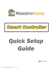 MaestroHome Smart Controller Quick Setup Manual