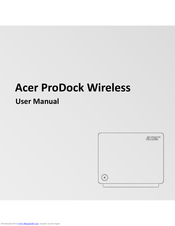 Acer ProDock User Manual