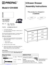Prepac CH-6600 Assembly Instructions Manual
